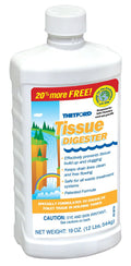 White Plastic Thetford Tissue Digester 19oz Bottle - Front View | United RV Parts
