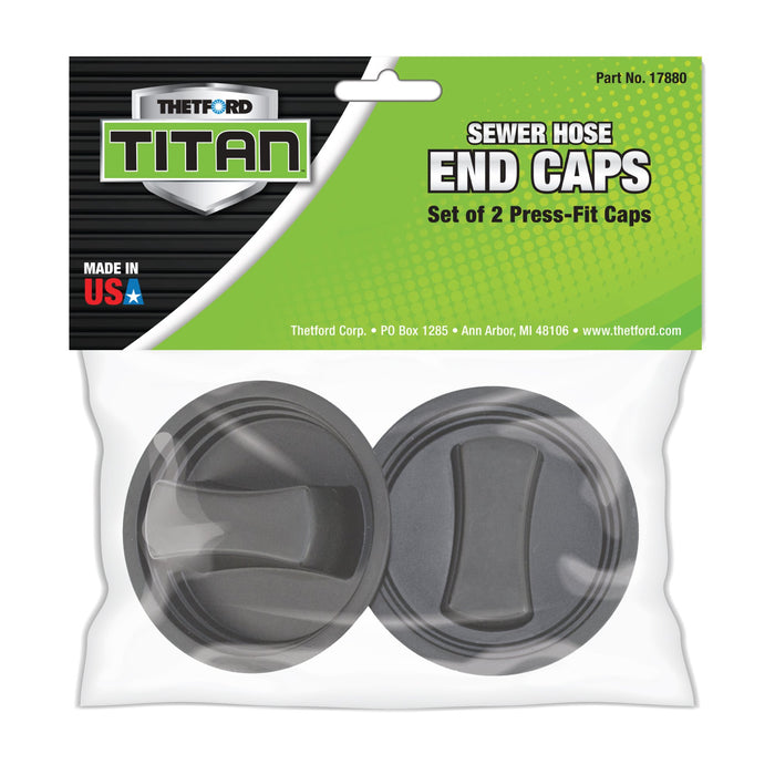 Thetford Titan Sewer Hose End Caps Package - Front Product View | United RV Parts
