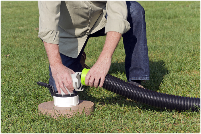 Black RV Sewer Hose - Ground Connection Setup | United RV Parts