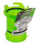 Green Thetford Titan Straight Sewer Adapter 17907 with Bayonet Fittings - Front View | United RV Parts