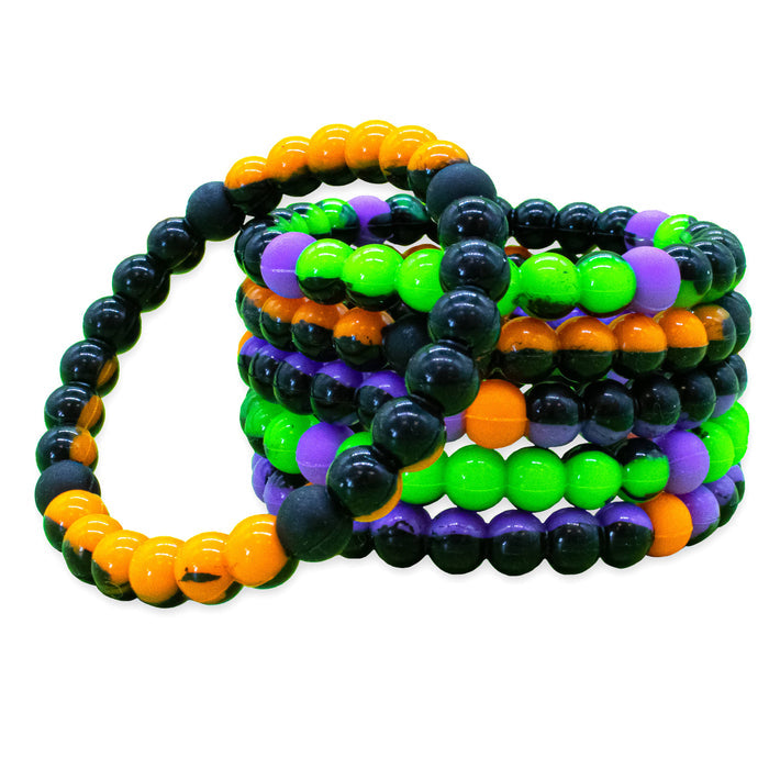 Tie Dye Silicone Beaded Bubble Bracelets