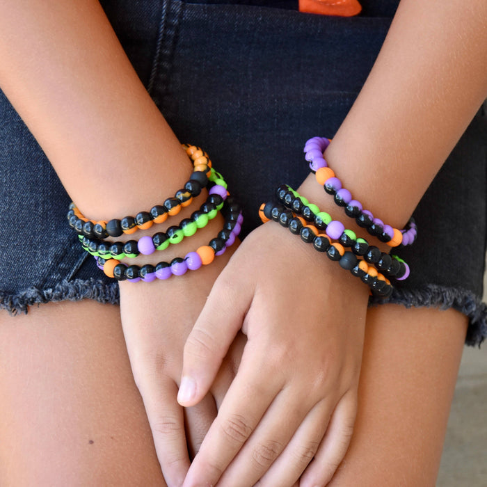 Tie Dye Silicone Beaded Bubble Bracelets