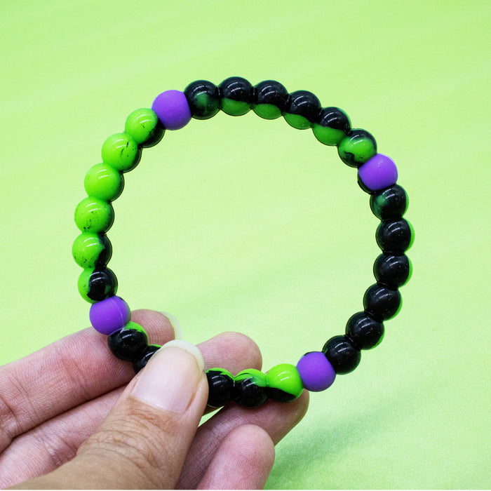 Tie Dye Silicone Beaded Bubble Bracelets