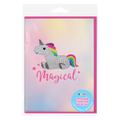 Unicorn Gem Decal Greeting Card