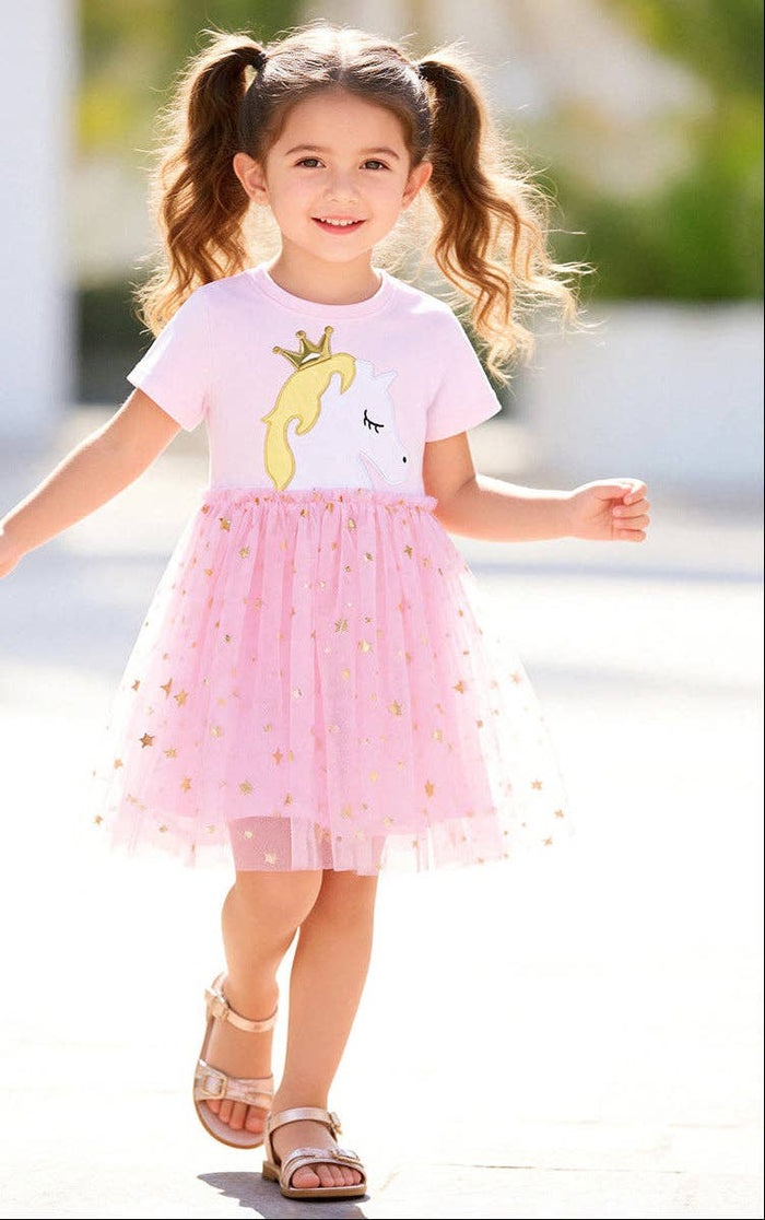 Unicorn Princess Pink Tulle Dress