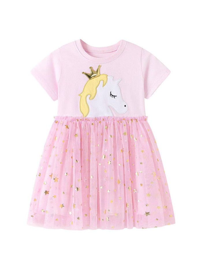 Unicorn Princess Pink Tulle Dress