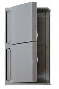 Gray Valterra DG80SVP 15 Amp Decor Receptacle with Cover Open - Front View | United RV Parts