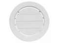 White 5-Inch Round RV Ceiling Register - Front View | United RV Parts
