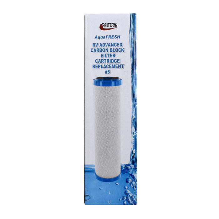 Valterra AquaFresh A01-1134 Carbon Block Filter - Product Box Front | United RV Parts