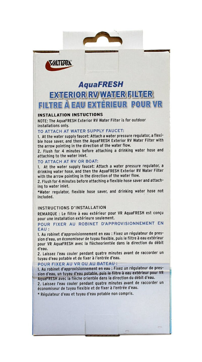 Valterra AquaFresh Water Filter Kit - Installation Instructions | United RV Parts