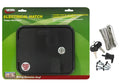 Black Plastic RV Electrical Cable Hatch A10-2150BKVP with Lock Hardware - Package Front View | United RV Parts