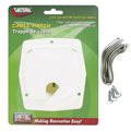 White ABS Valterra Cable Hatch A10-2143VP with Screws and Seal - Retail Packaging | United RV Parts