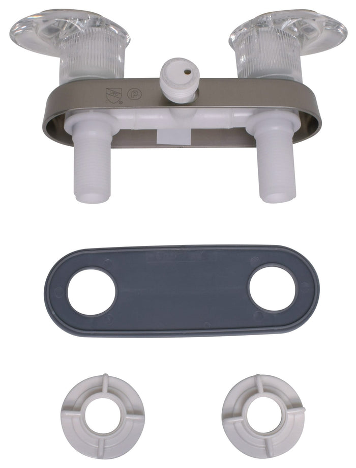 White Valterra Catalina Shower Valve Kit - All Components View | United RV Parts