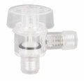 White Plastic RV Check Valve Vacuum Breaker A10-3050 - Side View | United RV Parts