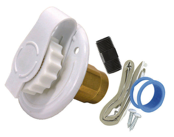 White Valterra City Water Inlet - Exploded Parts View | United RV Parts
