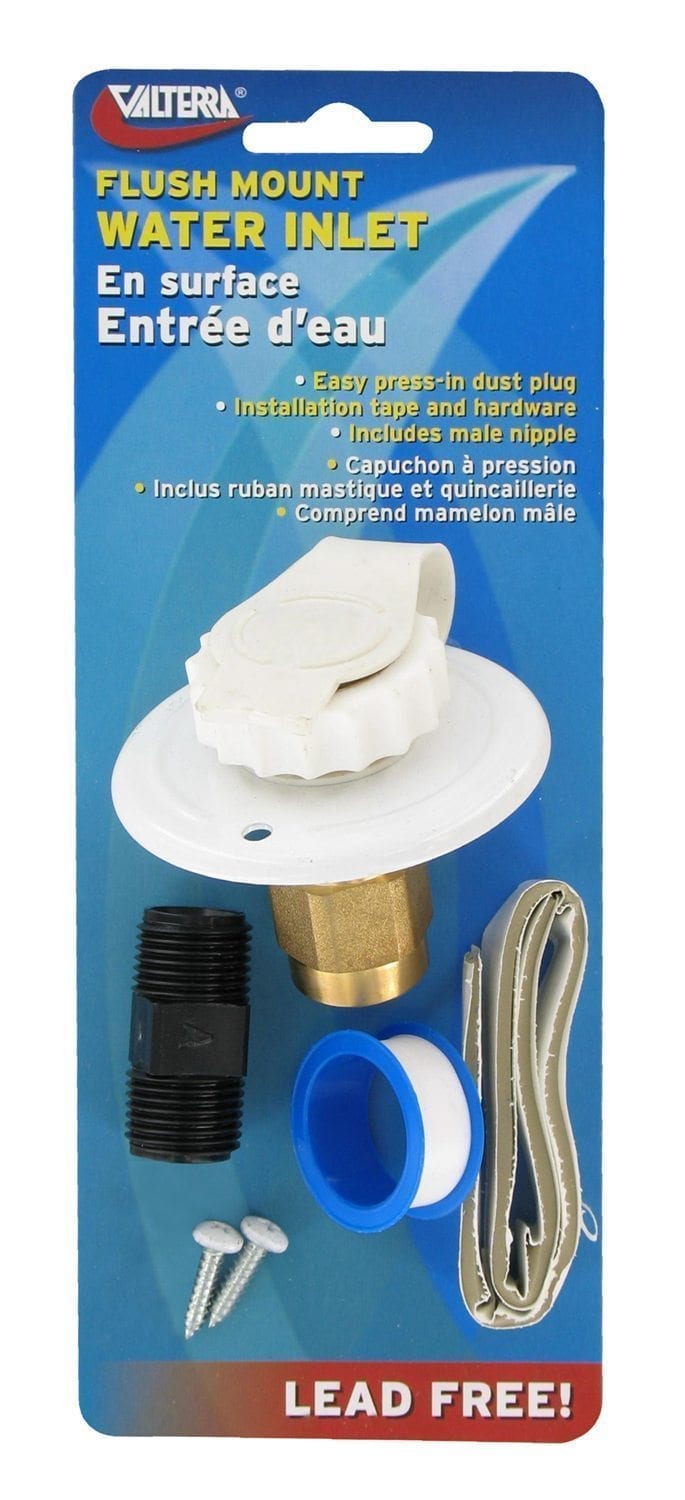 Valterra Flush Mount Water Inlet - Retail Package | United RV Parts