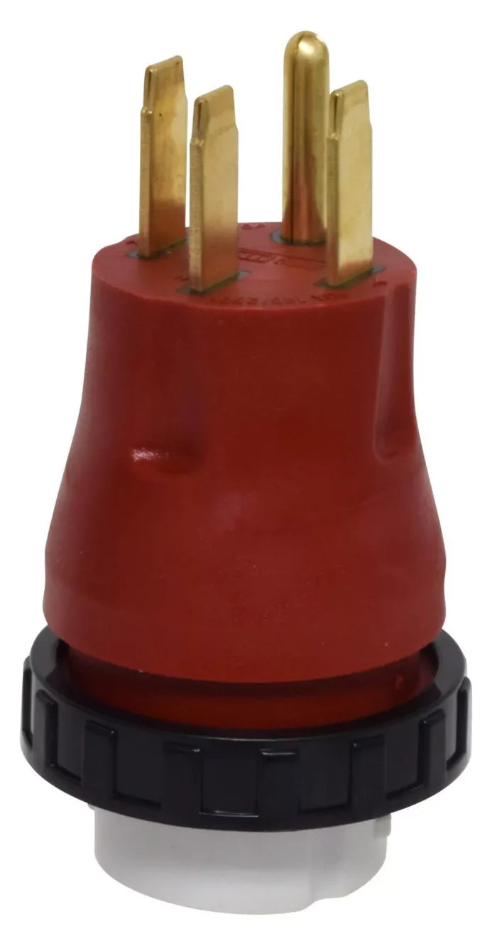 Red Valterra 50 Amp Detachable Adapter Plug - Front View | United RV Parts