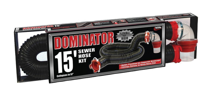 Valterra Dominator 15' RV Sewer Hose Kit - Product Package | United RV Parts