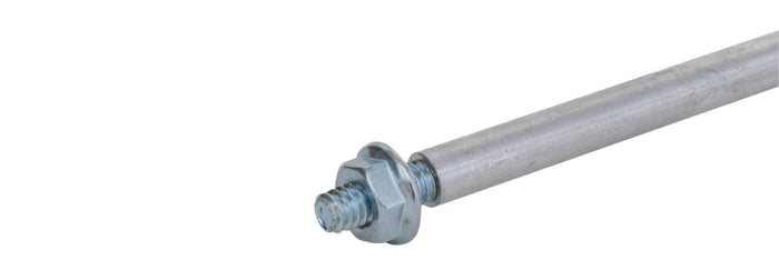 Valterra TX24T Aluminum Valve Extension Rod - Threaded End Hardware Close-Up | United RV Parts