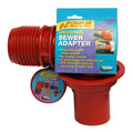 Red Plastic Valterra EZ Coupler 90 Degree RV Sewer Hose Adapter with Package - Product View | United RV Parts