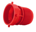 Red Plastic Valterra EZ Coupler Bayonet Fitting - Angled View | United RV Parts