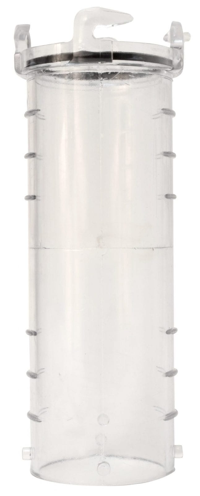Clear Plastic RV Sewer Hose 10" Adapter T1022 - Front View | United RV Parts