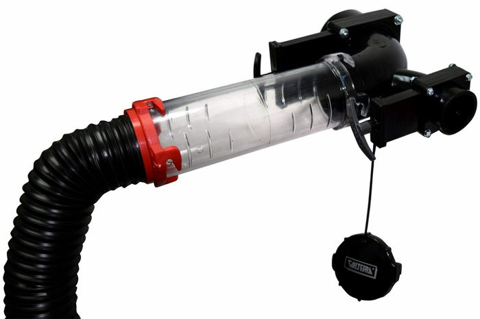 Valterra EZ Coupler T1022 Clear Sewer Adapter Installed on RV Black Water Drain Hose | United RV Parts