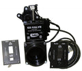 Black Valterra EZ Valve Electric Waste Valve E40B-8 Complete Kit - Front View | United RV Parts