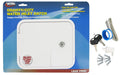 White Valterra Gravity City Water Inlet Hatch A01-2000VP - Front Packaging View | United RV Parts