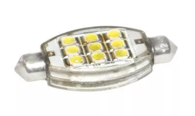 Valterra SV8.5 Festoon LED Bulb DG52627VP 9-SMD White - Close-Up View | United RV Parts