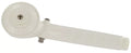 White Plastic Handheld RV Shower Head with Trickle Switch - Side View | United RV Parts