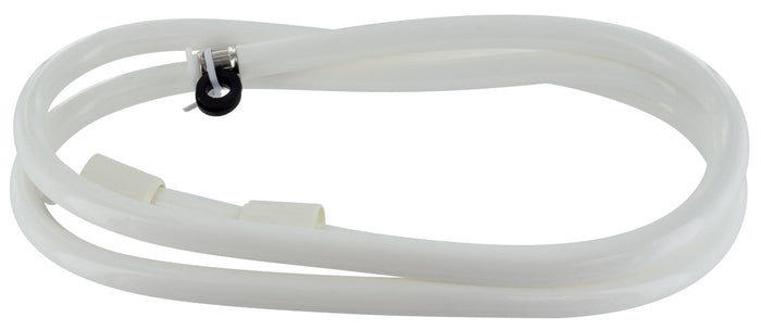 White Nylon RV Shower Hose 72 Inch - Coiled Product View | United RV Parts