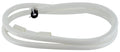 White Nylon RV Shower Hose 72 Inch - Coiled Product View | United RV Parts
