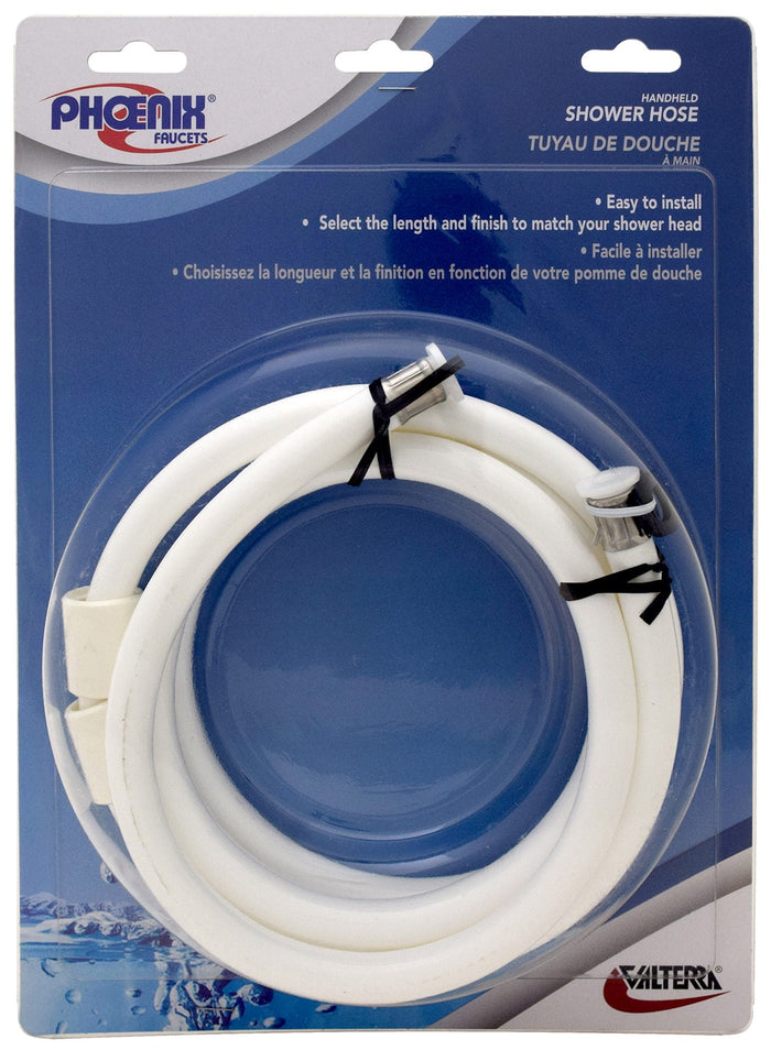 Valterra PF276023 White Nylon Shower Hose 72" - Front Retail Packaging | United RV Parts