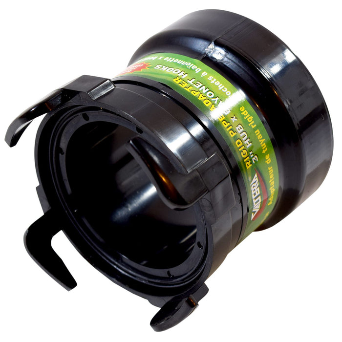 Black ABS Rotating Pipe Adapter - Close-Up Detail | United RV Parts