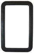 Black Plastic RV Entry Door Window Frame A77008 - Front View | United RV Parts
