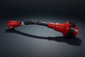 Red Valterra A10-1530D 15A to 30A RV Power Cord Adapter - Full Side View | United RV Parts