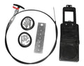 Black Valterra TC372 RV Sewer Hose Valve Kit Components - Complete Kit Layout | United RV Parts