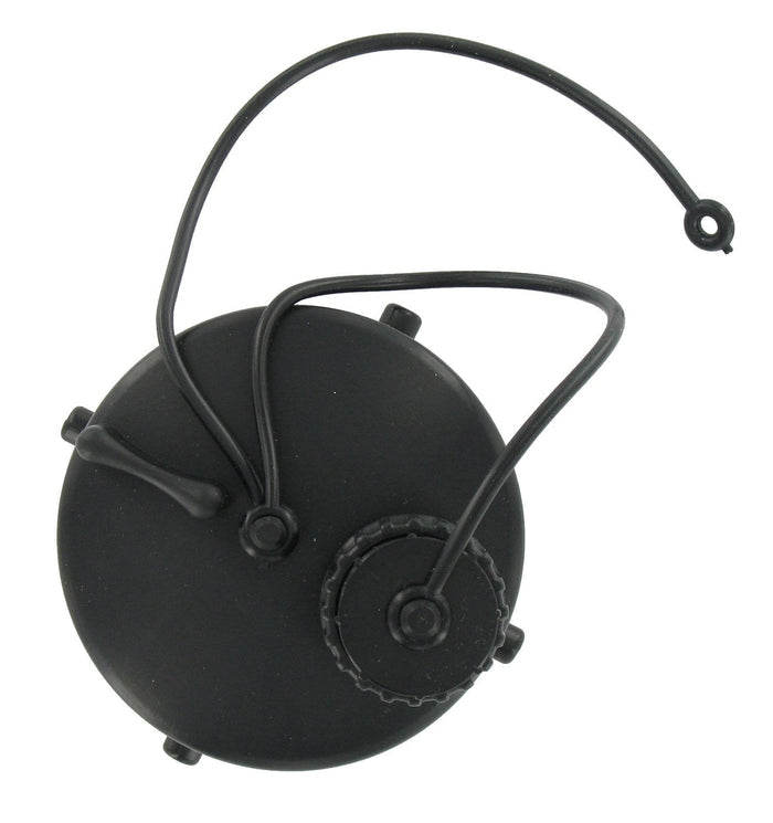 Black Plastic RV Gray Water Drain Adapter - Top View | United RV Parts