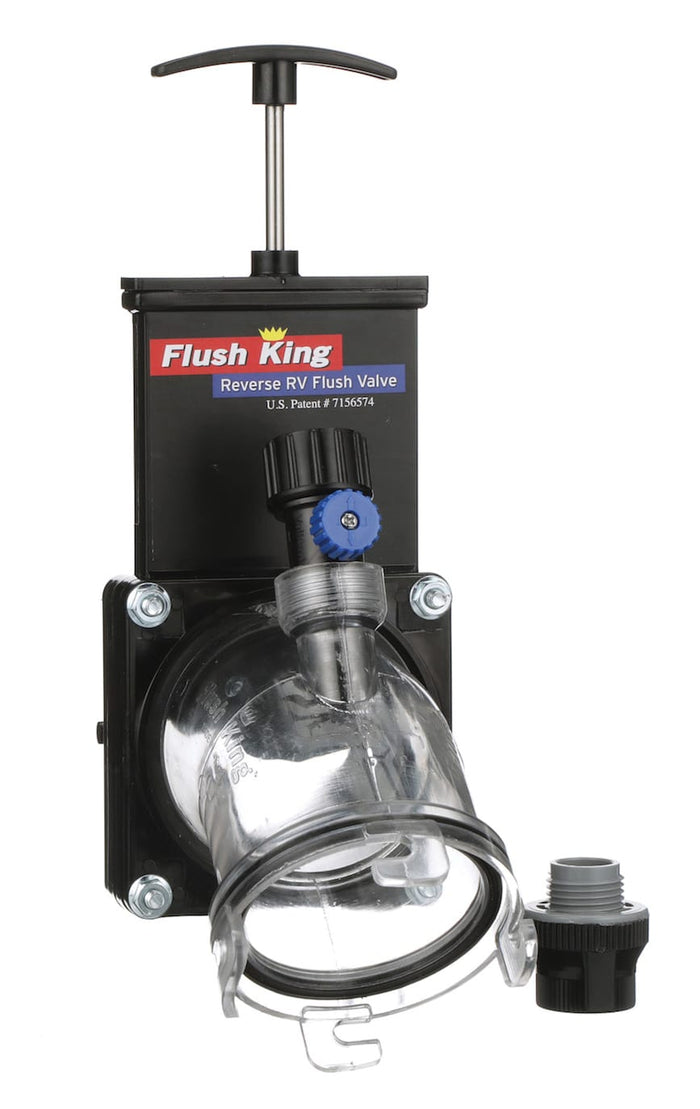 Valterra Flush King Reverse Flush Valve F02-4350 - Front View Complete Assembly | United RV Parts