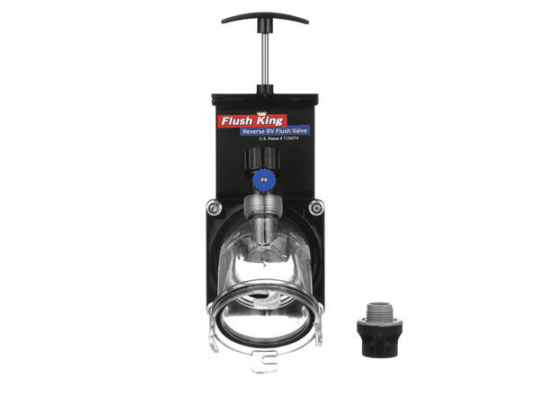 Valterra Flush King Reverse Flush Valve F02-4350 - 360 Degree Product View | United RV Parts
