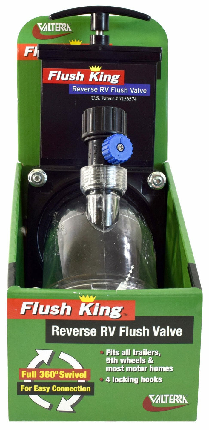 Valterra Flush King Reverse Flush Valve F02-4350 - In Green Retail Package | United RV Parts