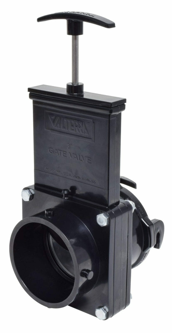 Black Valterra T58 RV Waste Valve Gate Mechanism - Back View | United RV Parts