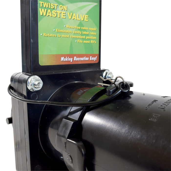 Valterra T58 Twist-On Waste Valve Pin Mechanism - Hardware Detail | United RV Parts