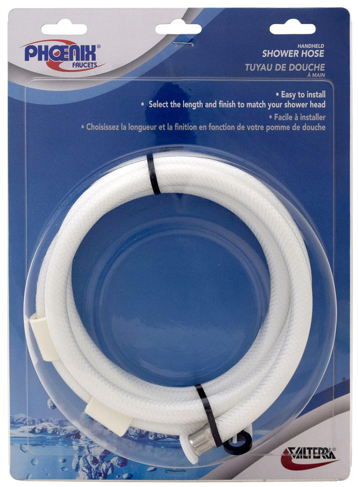 Valterra PF276016 60-Inch White RV Shower Hose - Retail Packaging Front | United RV Parts