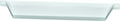 White Plastic RV Screen Door Handle - Side Profile | United RV Parts