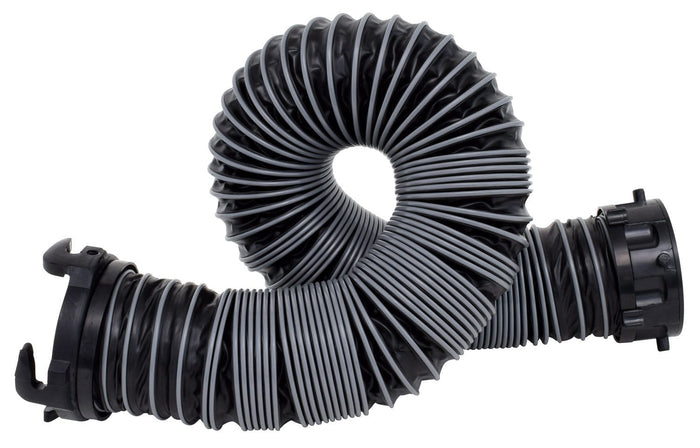 Black Polypropylene Valterra Silverback RV Sewer Hose 5ft - Coiled View | United RV Parts