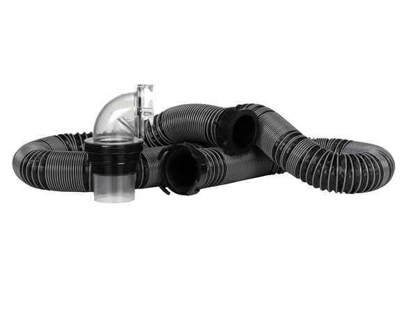 Black Flexible RV Sewer Hose Kit - Components Layout View | United RV Parts