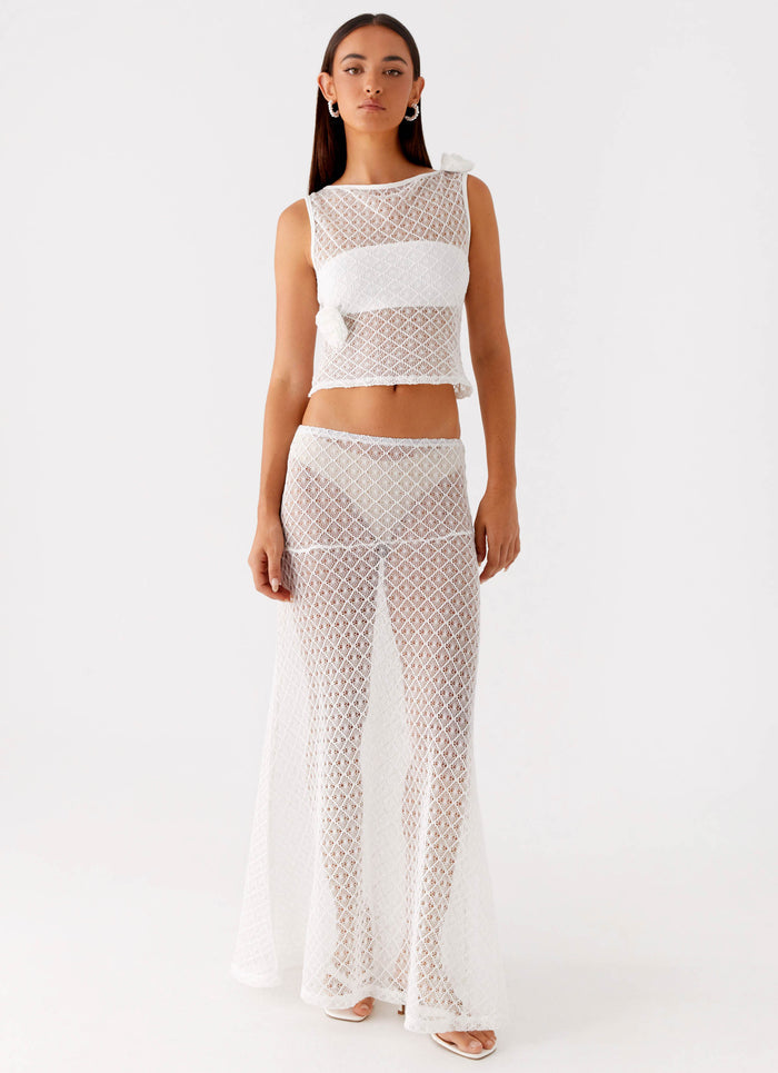Velli Crochet Top White 6 Peppermayo