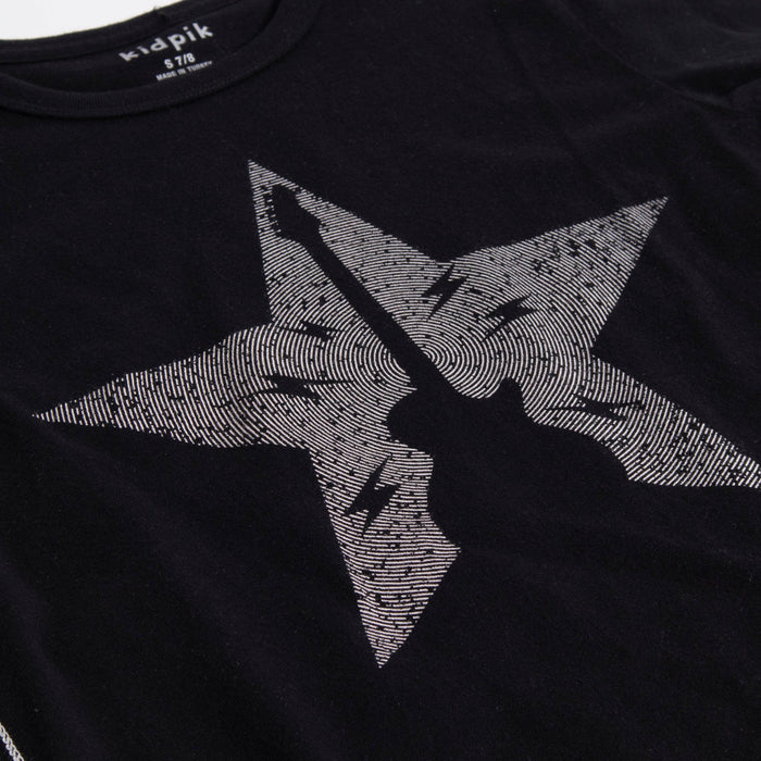 Vinyl Guitar Contrast Stitch Tee